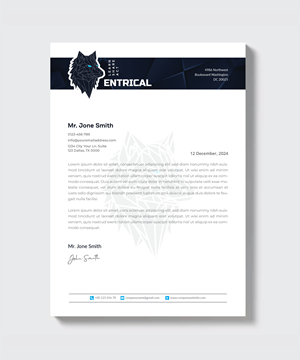 Stationery Design by artbitin for Entrical, LLC | Design: #34123334