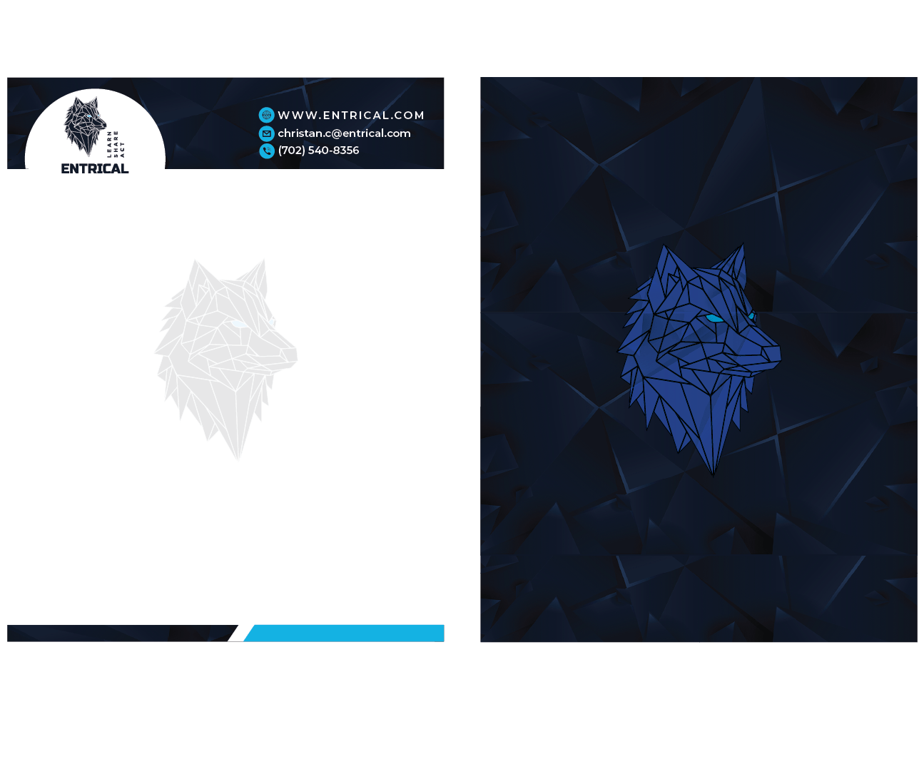 Stationery Design by Mafuj Ahmad for Entrical, LLC | Design #34129610