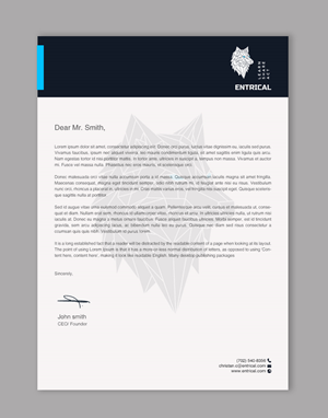 Stationery Design by chandrayaan.creative for Entrical, LLC | Design: #34124090