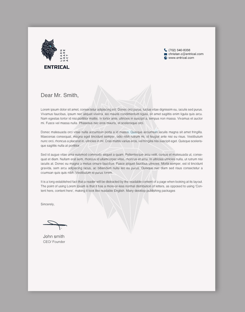 Stationery Design by chandrayaan.creative for Entrical, LLC | Design #34124091