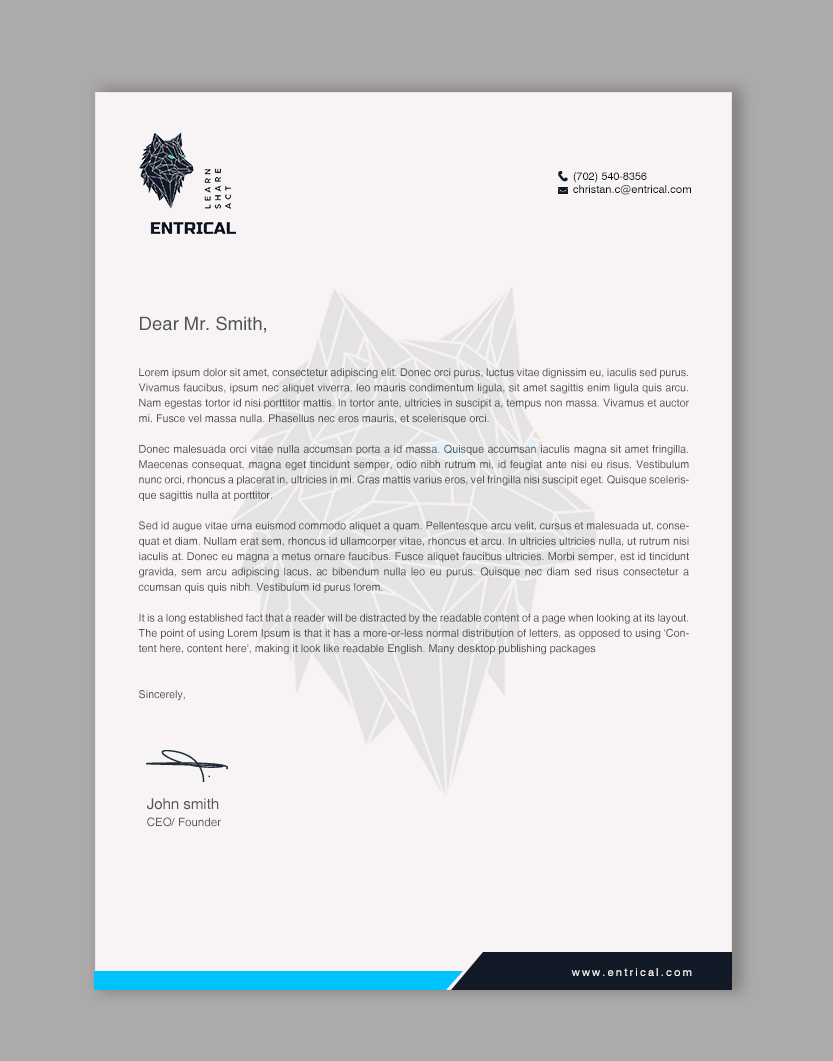 Stationery Design by chandrayaan.creative for Entrical, LLC | Design #34124093