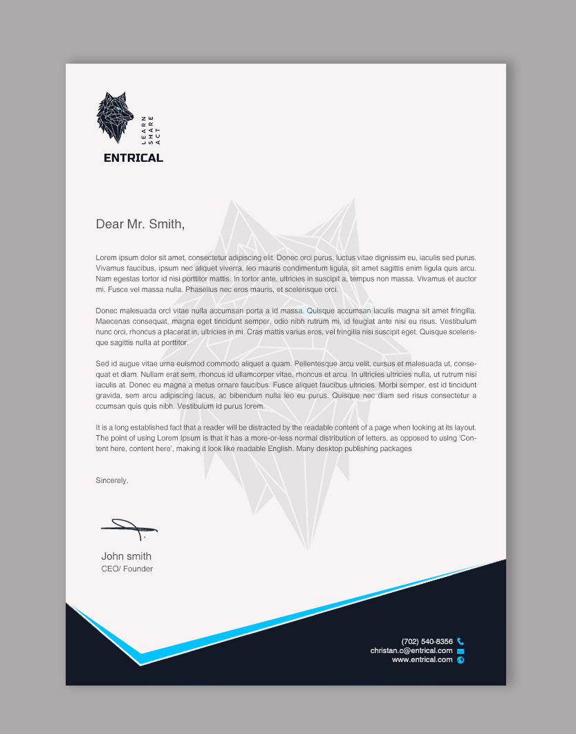 Stationery Design by chandrayaan.creative for Entrical, LLC | Design #34124097