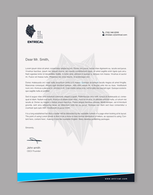 Stationery Design by chandrayaan.creative for Entrical, LLC | Design: #34124098