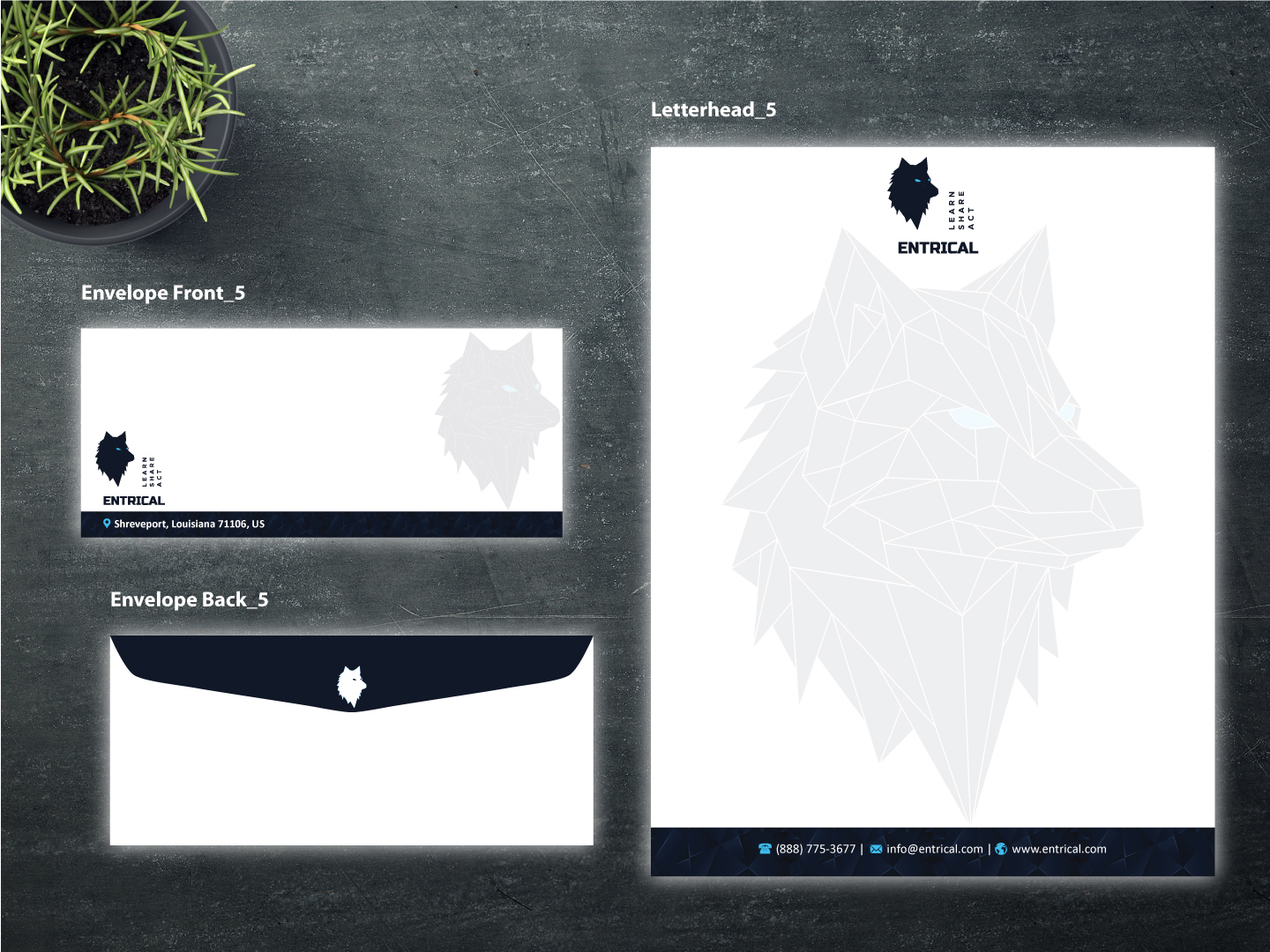 Stationery Design by Magic of Art for Entrical, LLC | Design #34124803