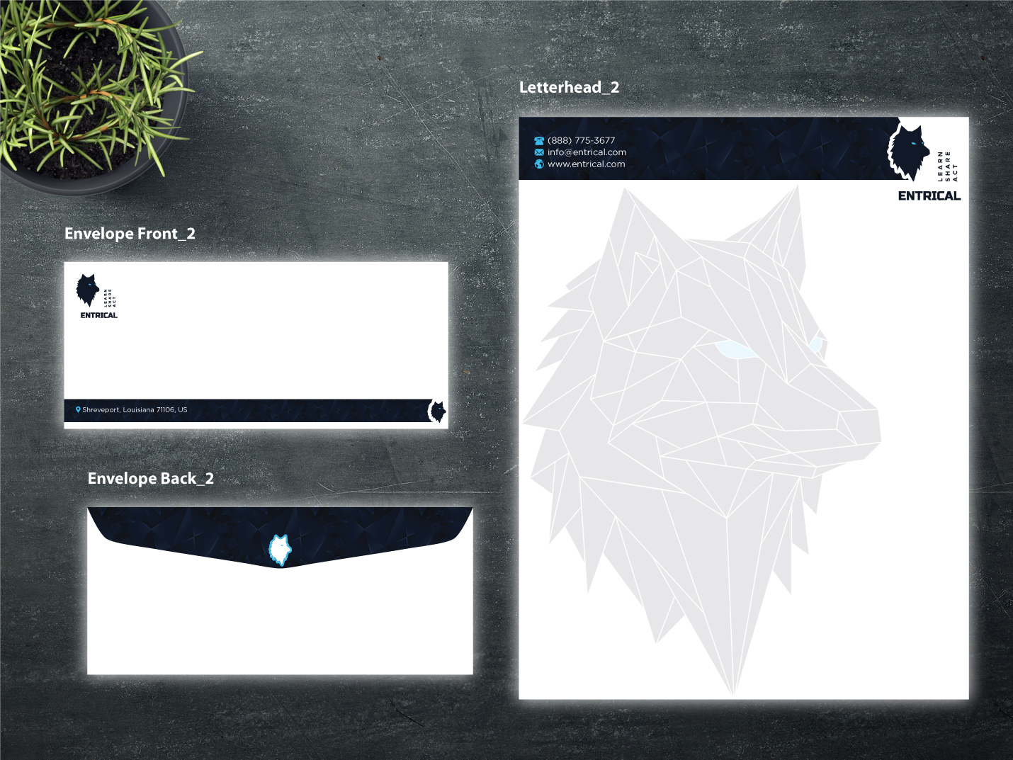 Stationery Design by Magic of Art for Entrical, LLC | Design #34124805