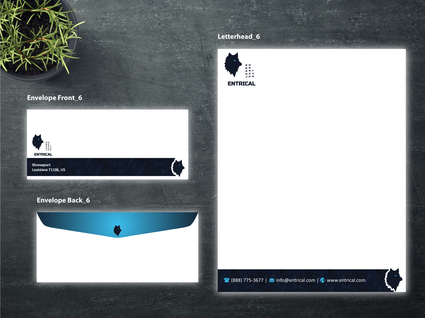 Stationery Design by Magic of Art for Entrical, LLC | Design #34124812