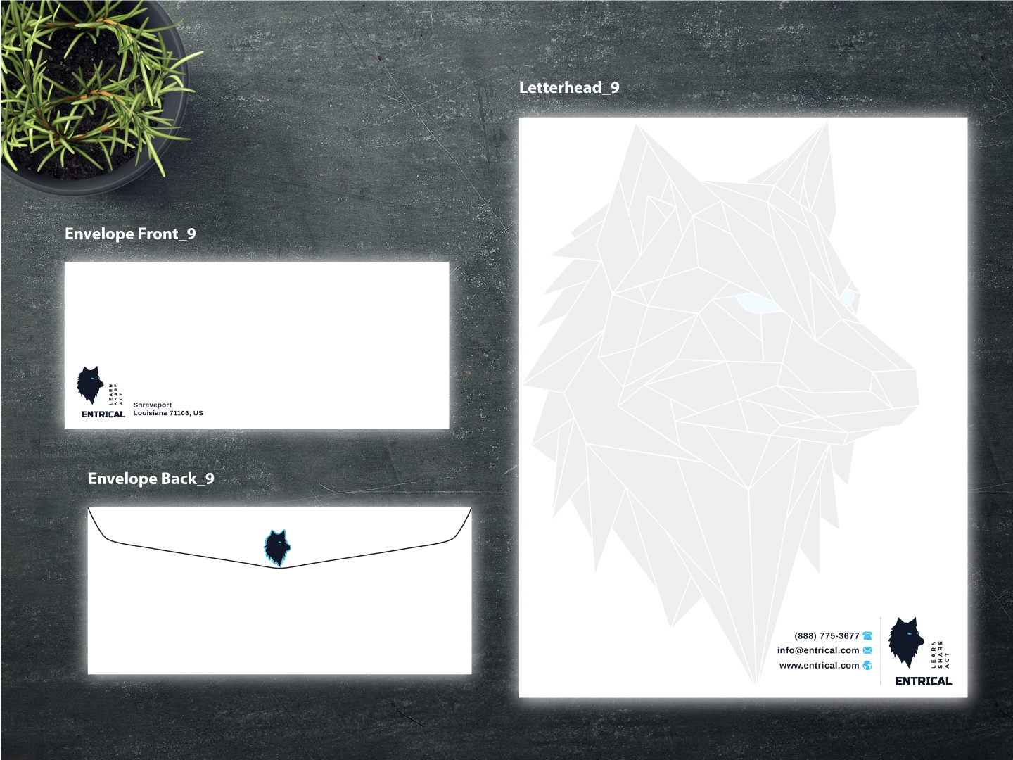 Stationery Design by Magic of Art for Entrical, LLC | Design #34124813