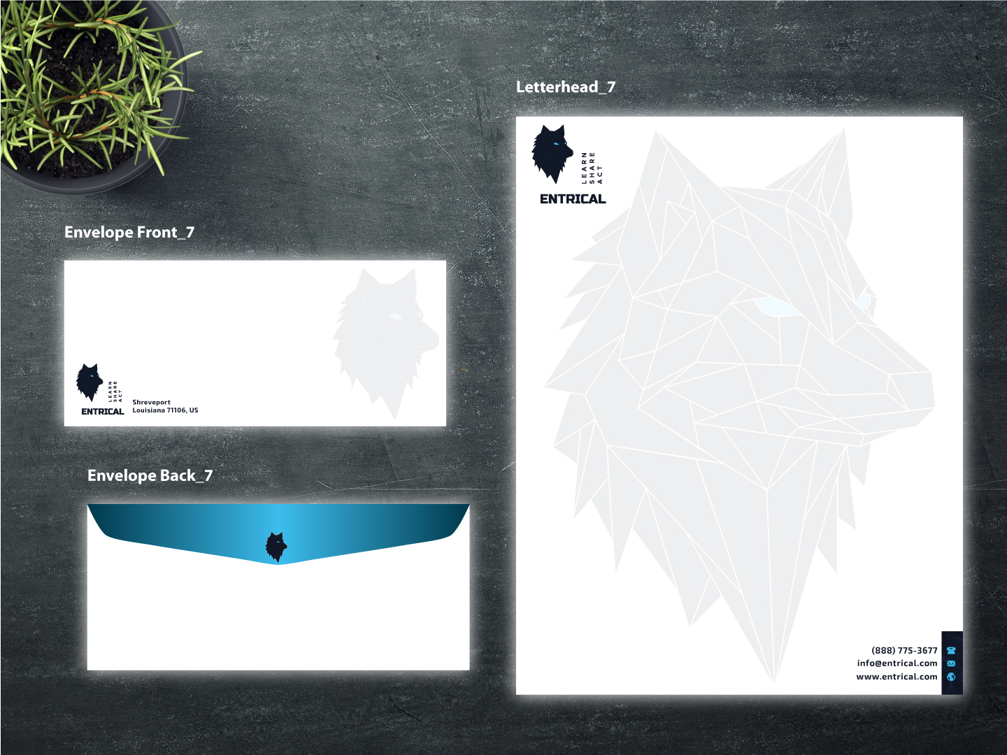 Stationery Design by Magic of Art for Entrical, LLC | Design #34124814