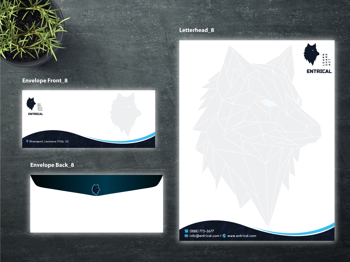 Stationery Design by Magic of Art for Entrical, LLC | Design #34124815