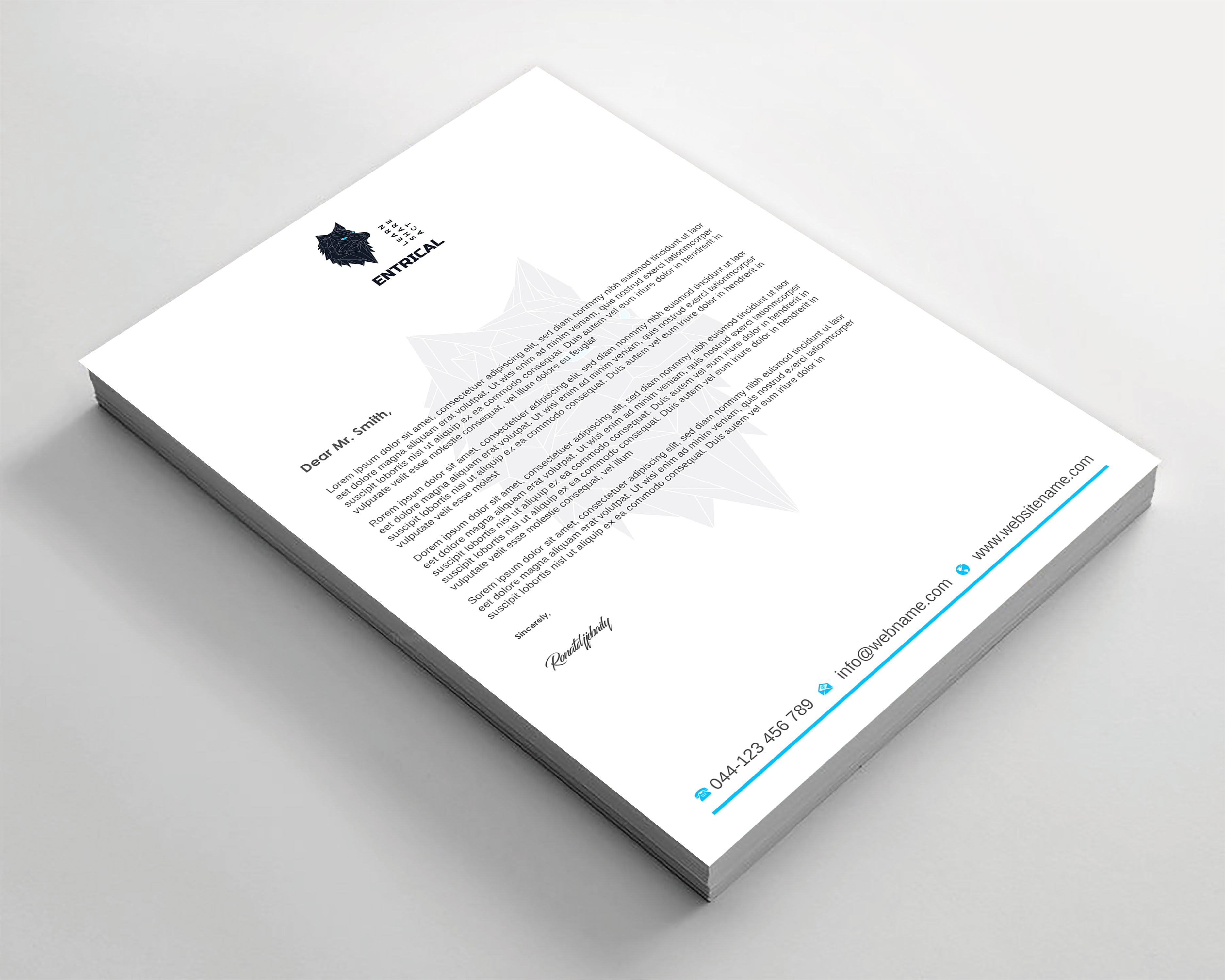 Stationery Design by Imagine design000 for Entrical, LLC | Design #34116636