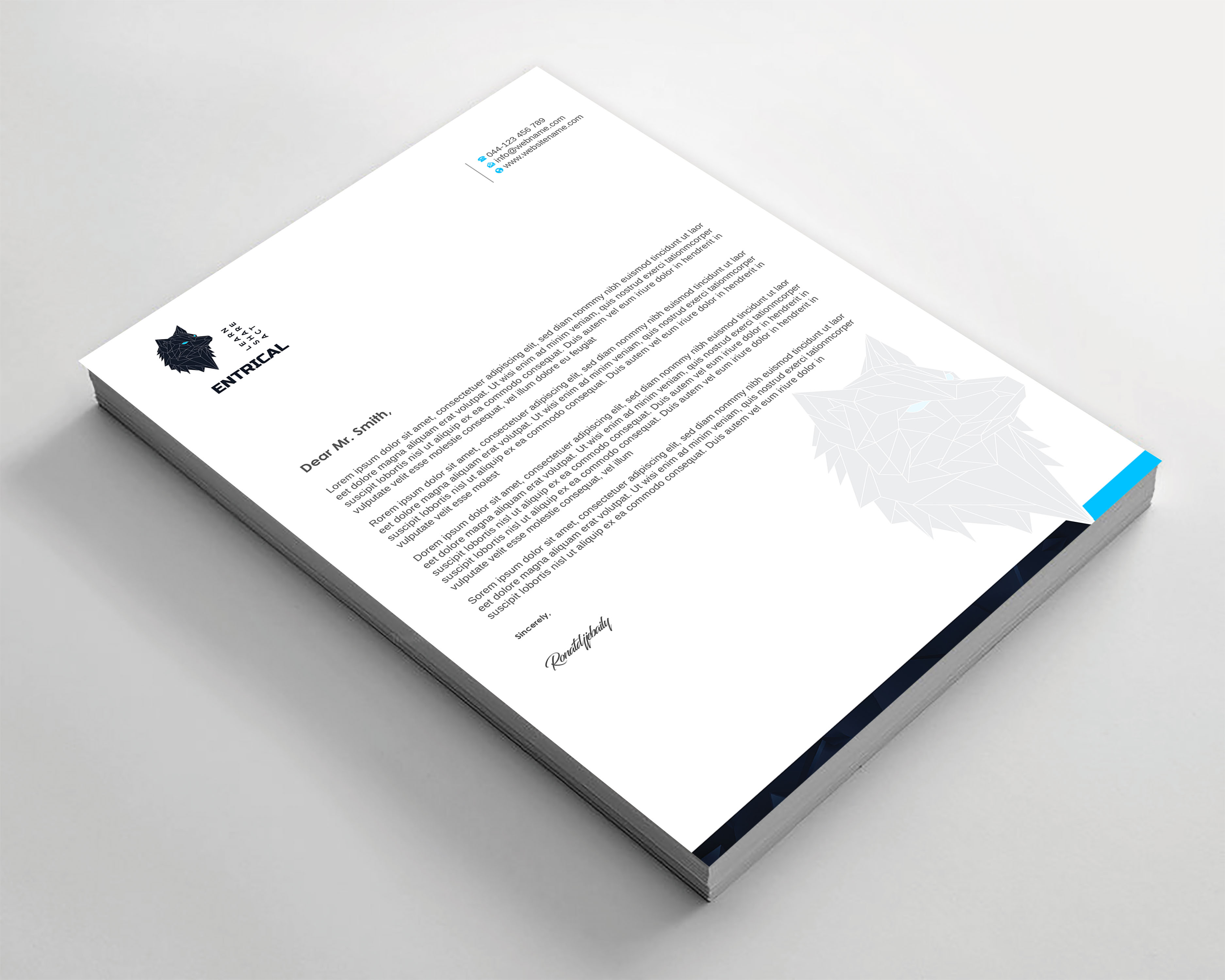 Stationery Design by Imagine design000 for Entrical, LLC | Design #34116637