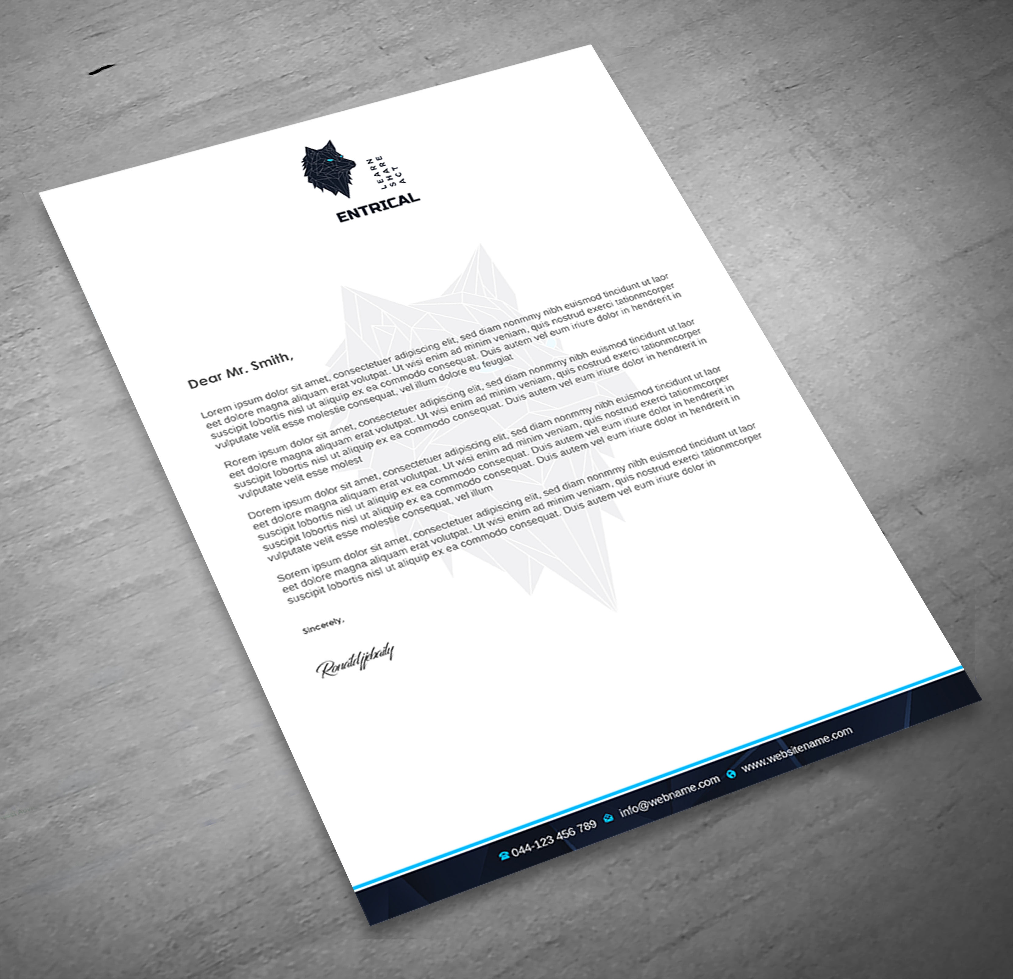 Stationery Design by Imagine design000 for Entrical, LLC | Design #34116657