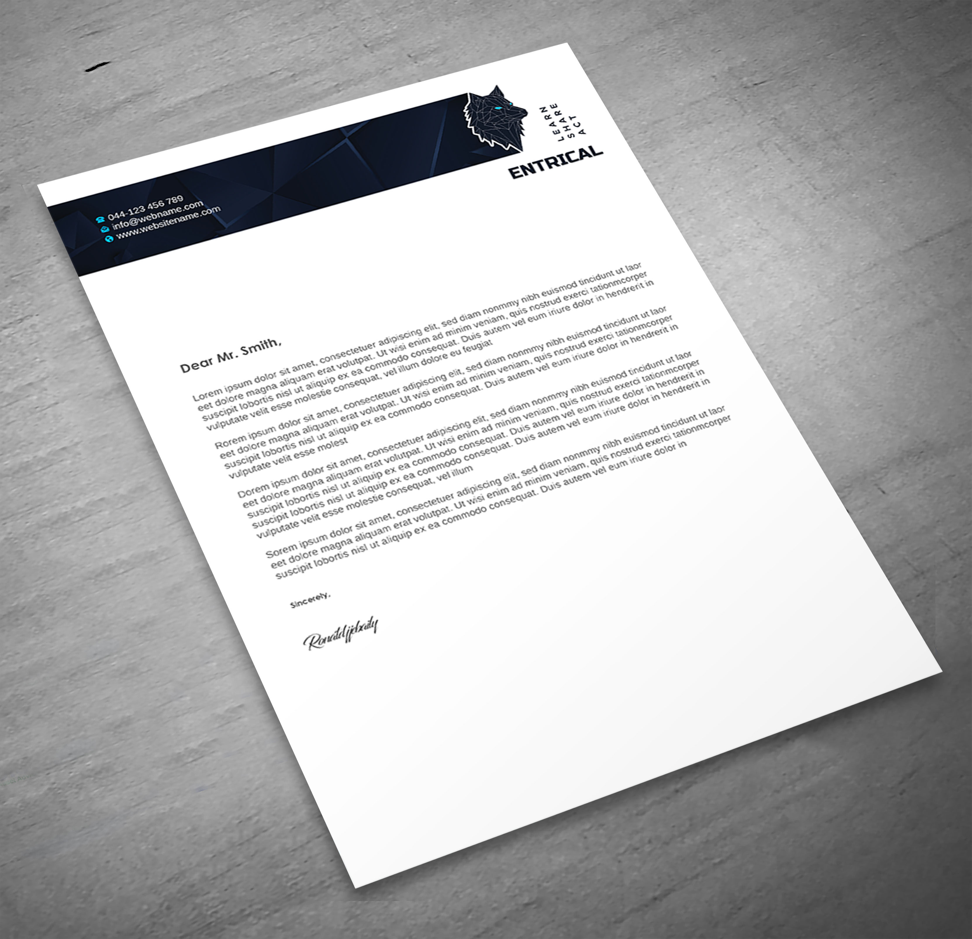 Stationery Design by Imagine design000 for Entrical, LLC | Design #34116660