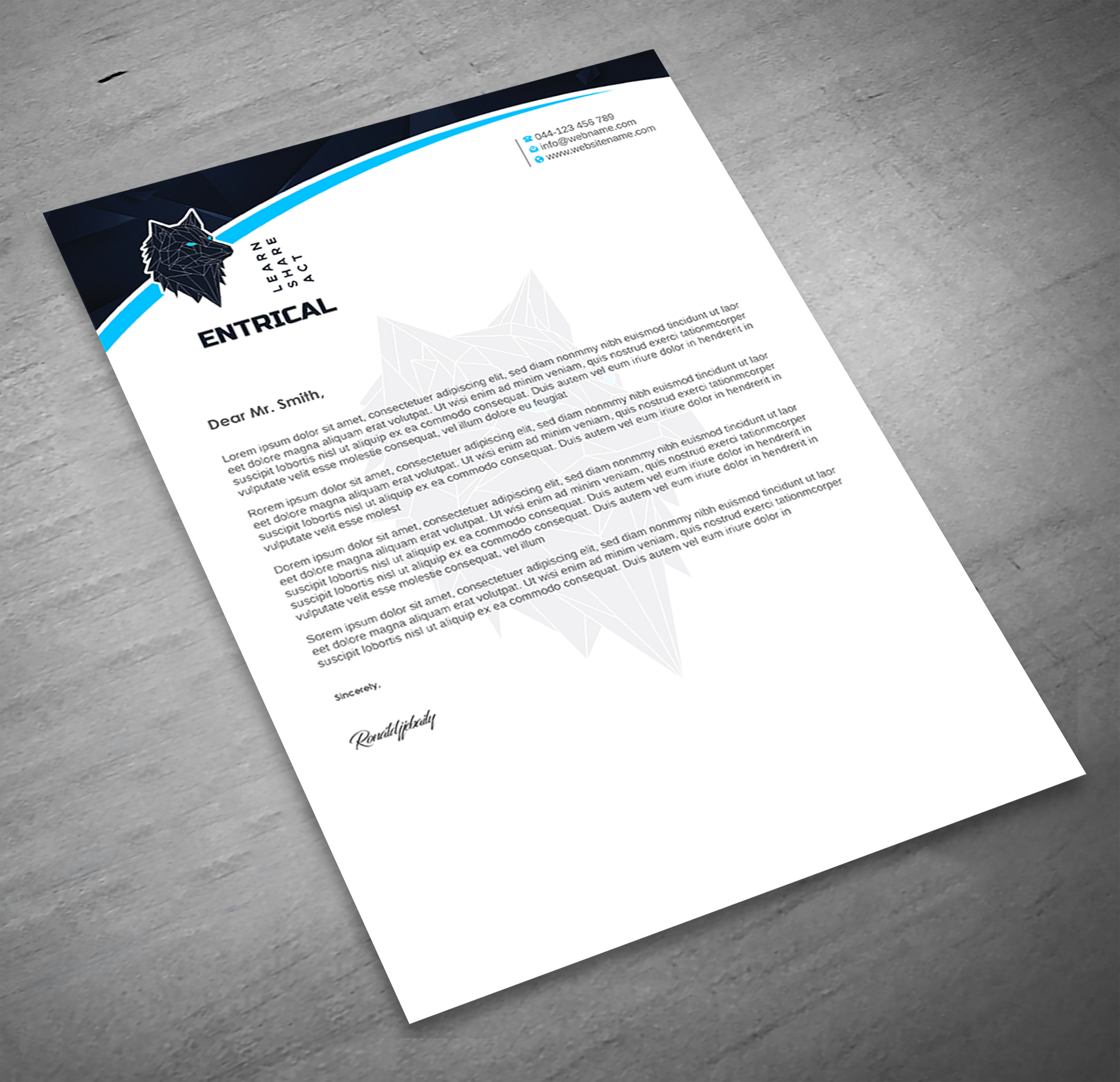 Stationery Design by Imagine design000 for Entrical, LLC | Design #34116664