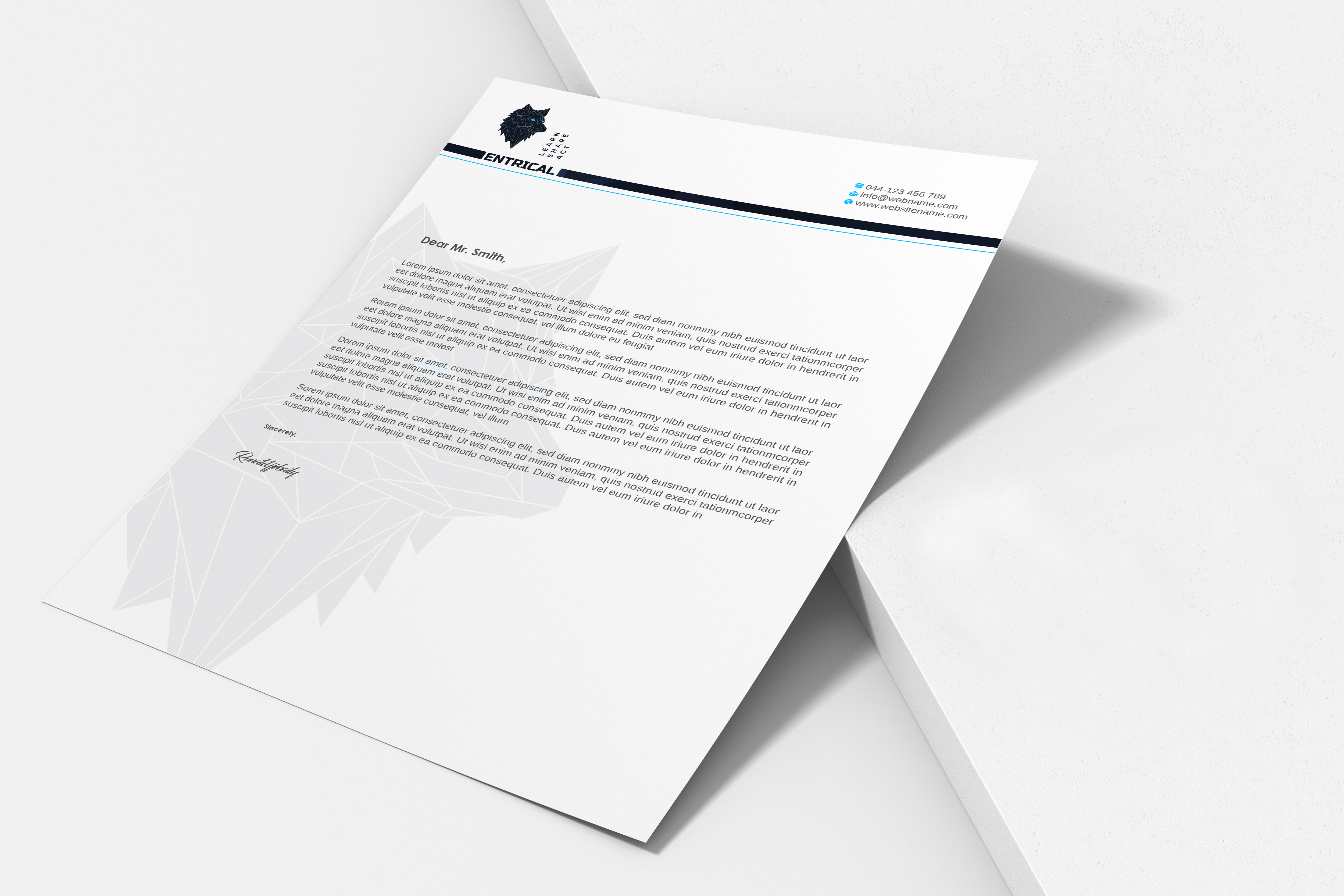 Stationery Design by Imagine design000 for Entrical, LLC | Design #34118470