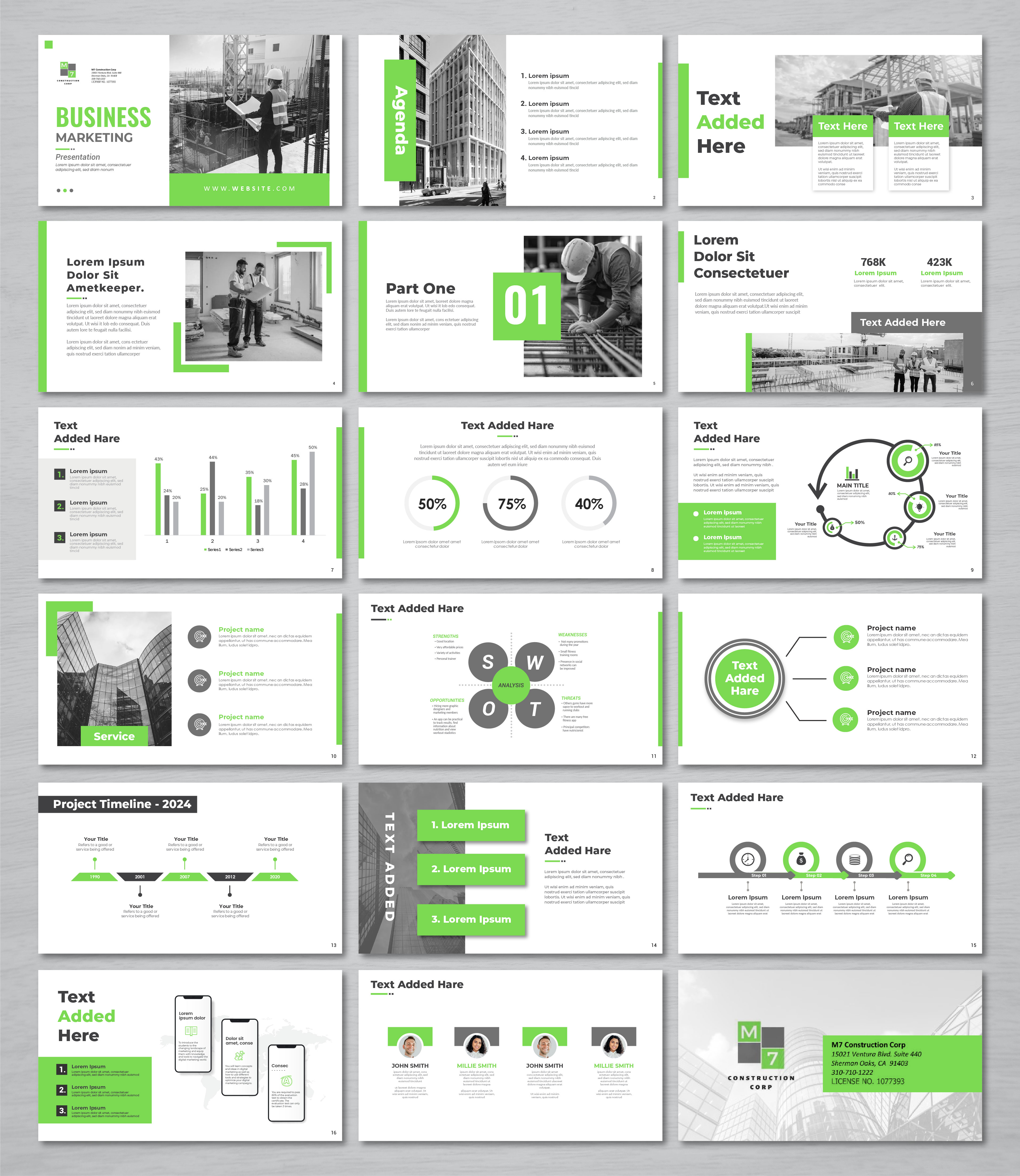PowerPoint Design by artbitin for M7 Construction Corp | Design #34123028