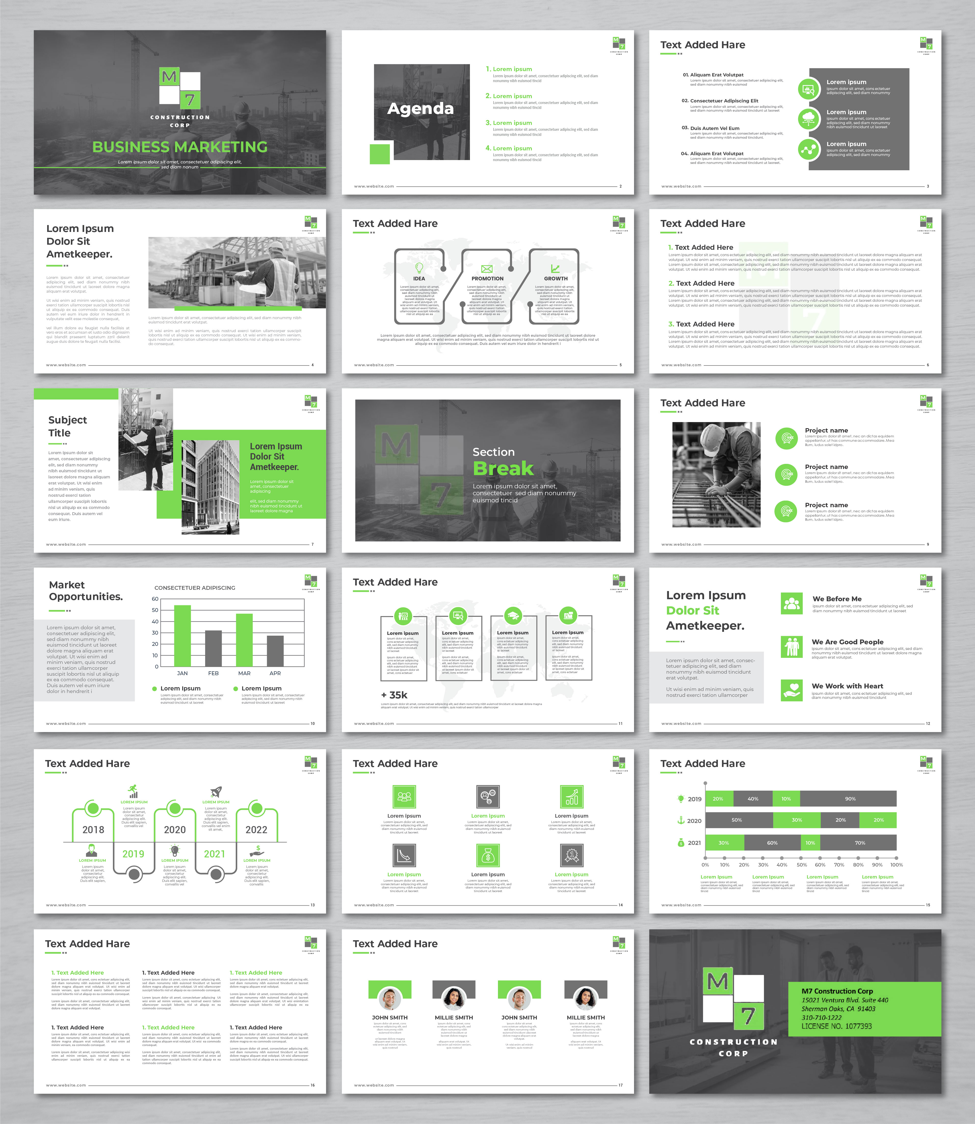 PowerPoint-Design von artbitin für M7 Construction Corp | Design #34130955