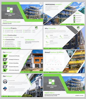 PowerPoint Design by pb for M7 Construction Corp | Design: #34144415