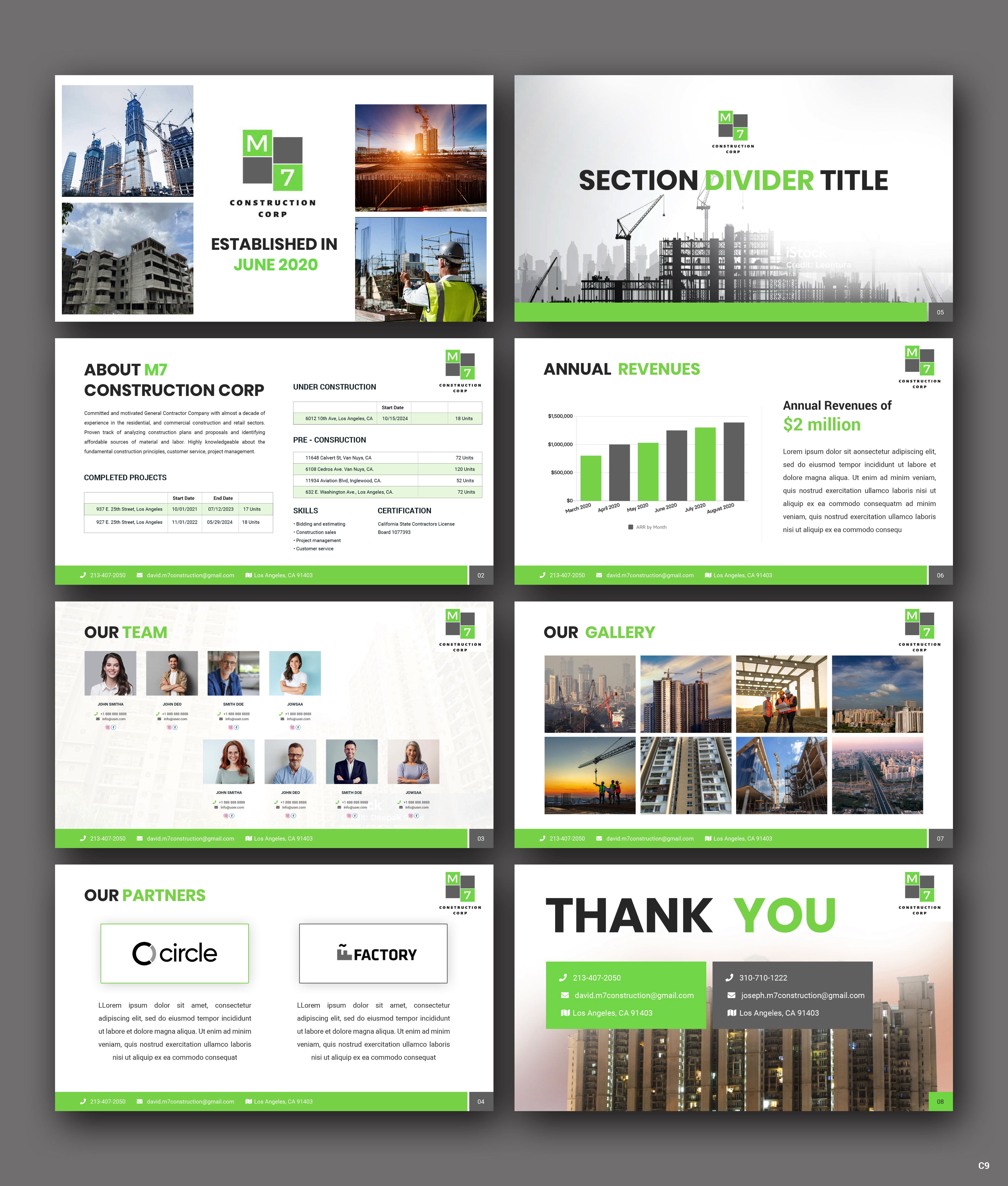 Diseño de PowerPoint por pb para M7 Construction Corp | Diseño #34144416