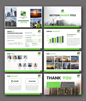 PowerPoint Design by pb for M7 Construction Corp | Design: #34144416