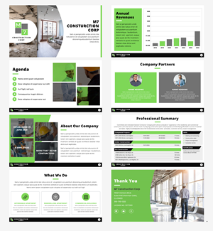 PowerPoint Design by pb for M7 Construction Corp | Design: #34144420
