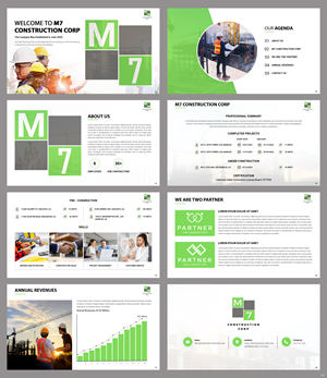 PowerPoint Design by pb for M7 Construction Corp | Design: #34144421