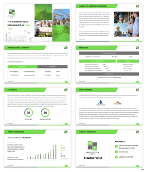 PowerPoint Design by pb for M7 Construction Corp | Design: #34152047
