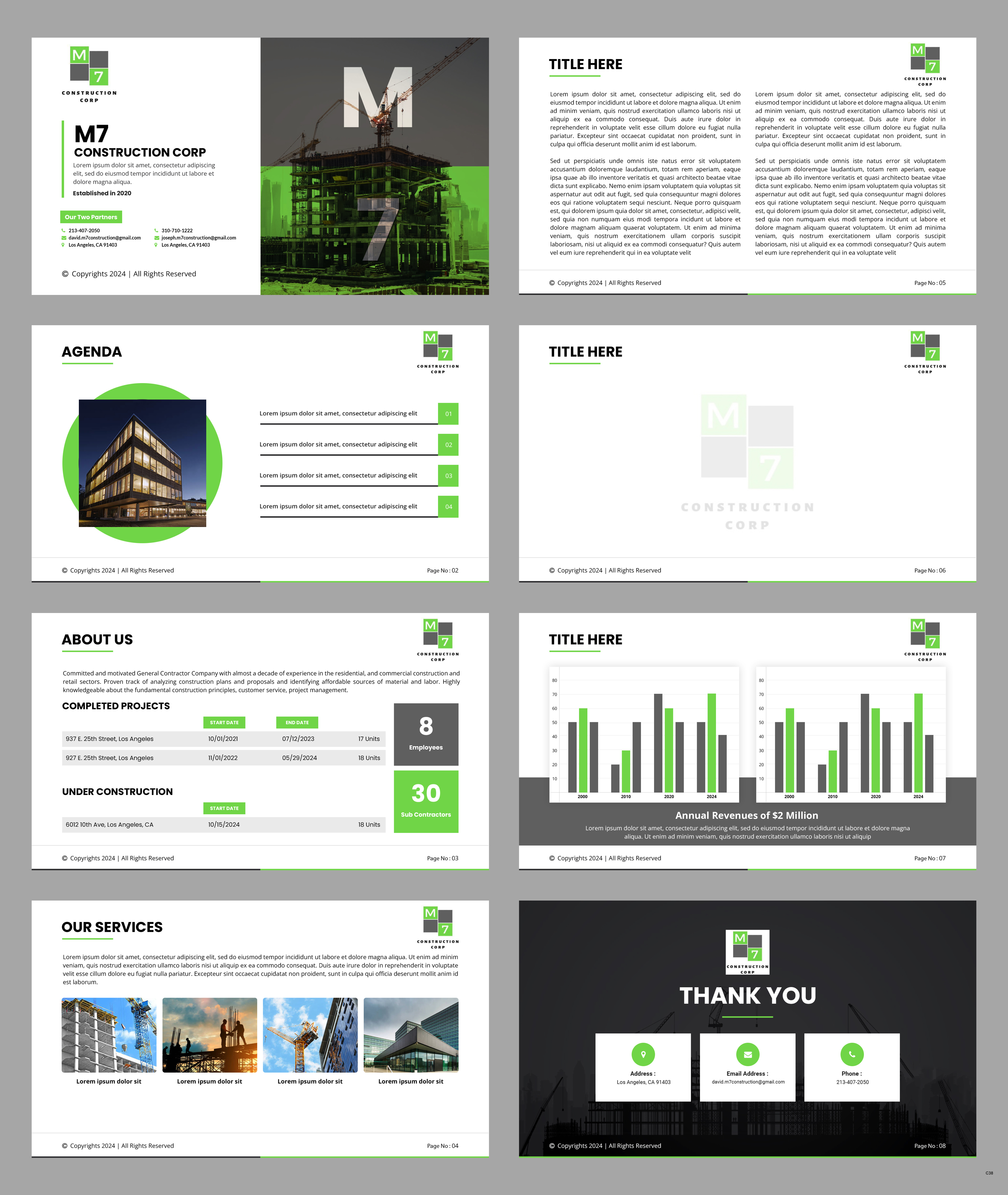 PowerPoint Design by pb for M7 Construction Corp | Design #34152048
