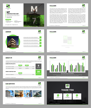 PowerPoint Design by pb for M7 Construction Corp | Design: #34152048