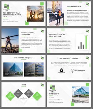 PowerPoint Design by pb for M7 Construction Corp | Design: #34152050