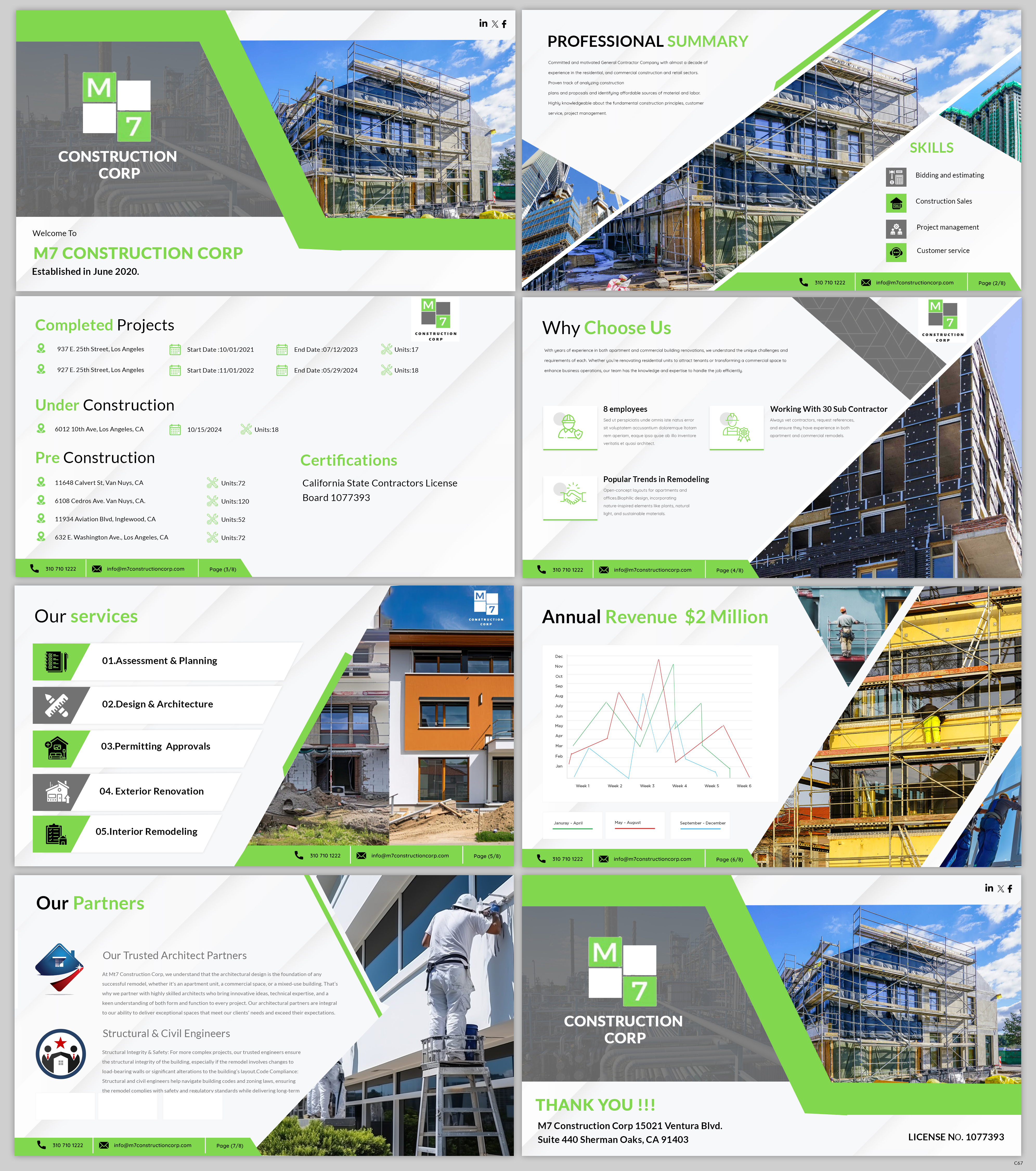 PowerPoint Design by pb for M7 Construction Corp | Design #34152054