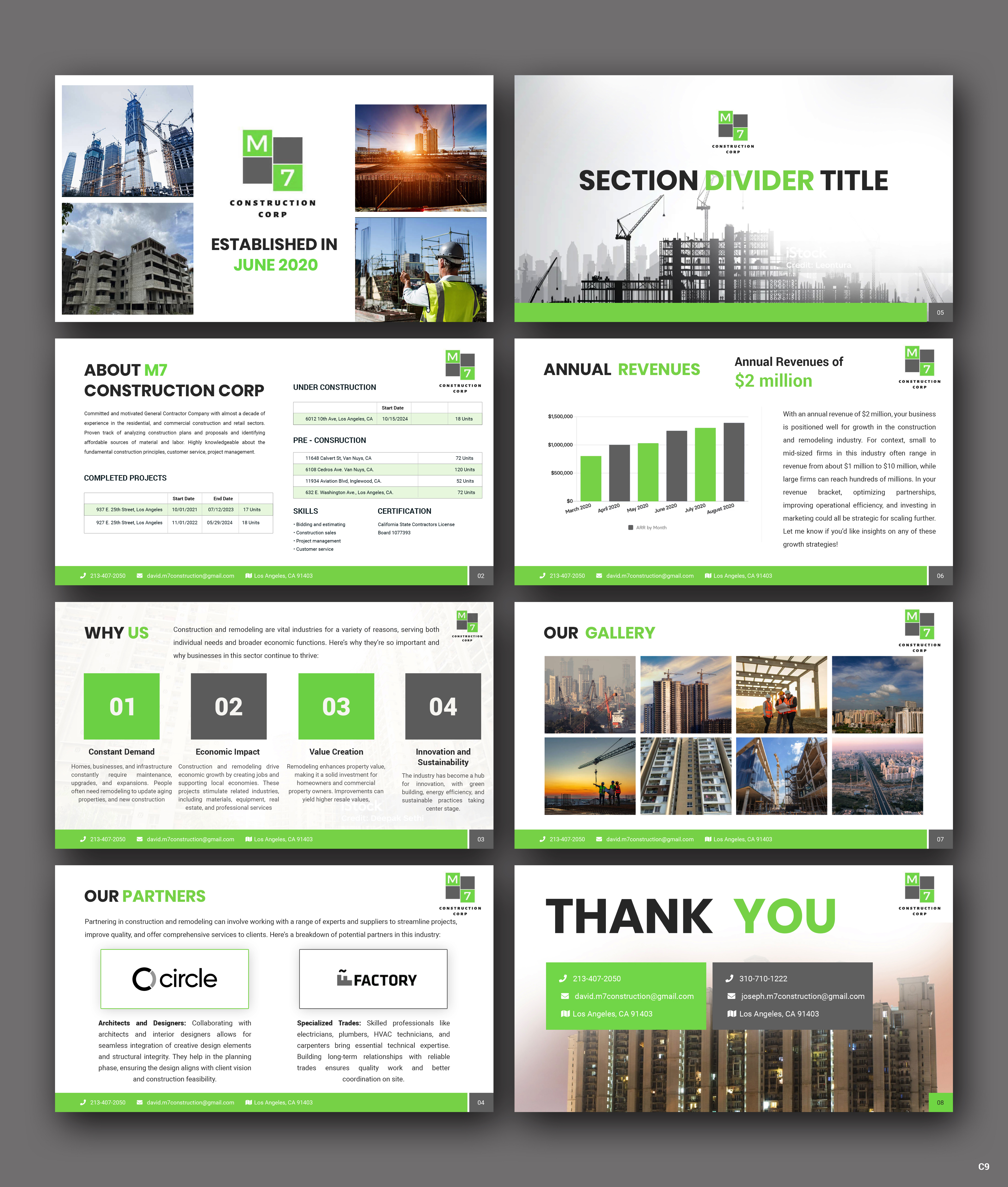 PowerPoint Design by pb for M7 Construction Corp | Design #34152055