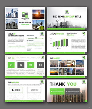 PowerPoint Design by pb for M7 Construction Corp | Design: #34152055