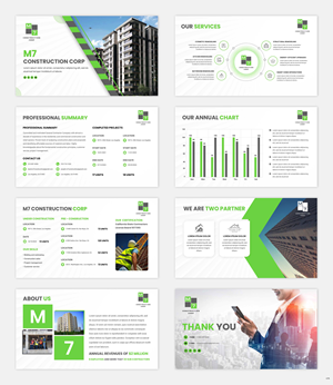 PowerPoint Design by pb for M7 Construction Corp | Design: #34152058