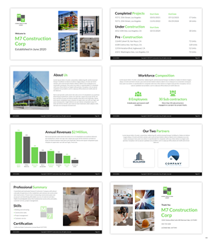 PowerPoint Design by pb for M7 Construction Corp | Design: #34152060