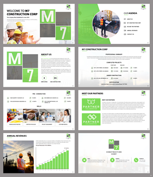 PowerPoint Design by pb for M7 Construction Corp | Design: #34179740