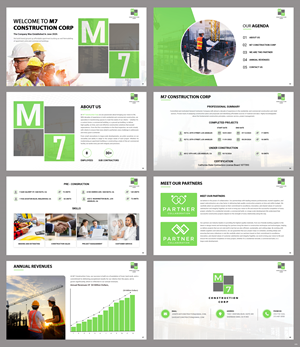 Design de PowerPoint par pb pour M7 Construction Corp | Design #34185424