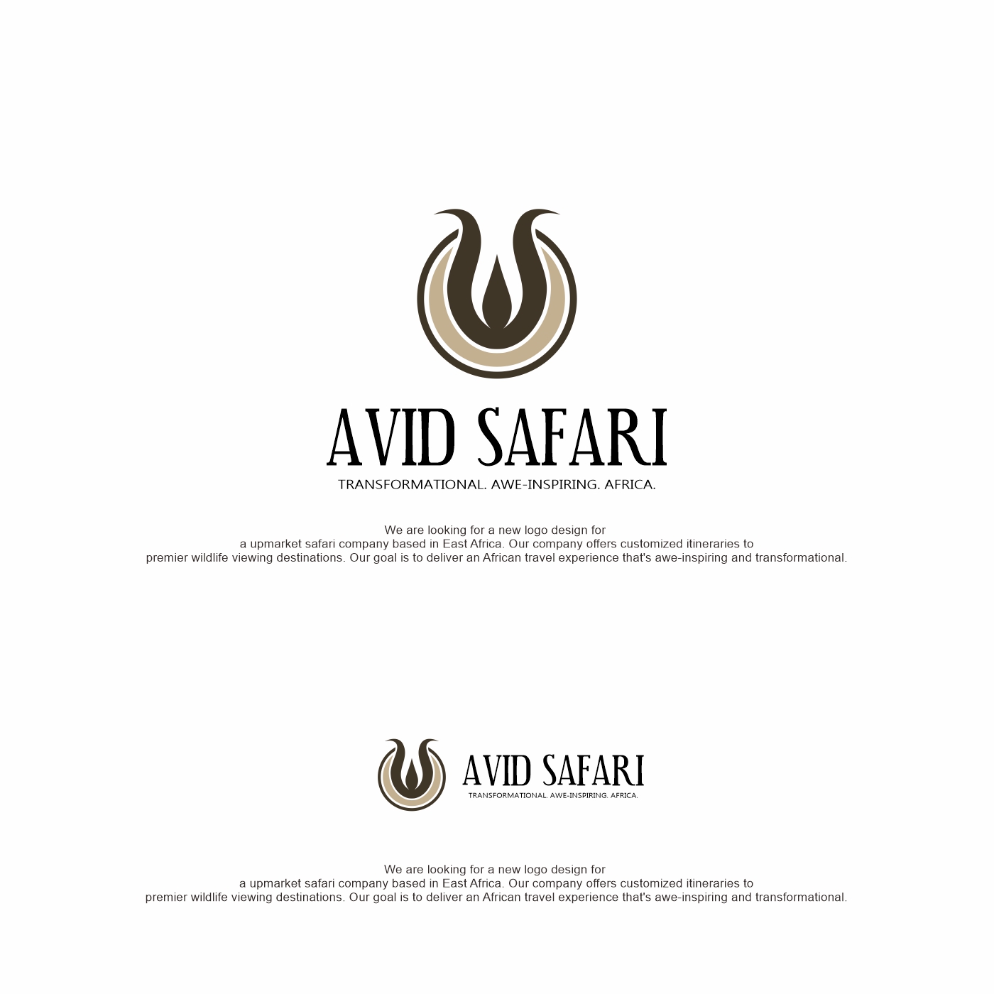 Logo Design by enka94 for Avid Safari Co. Ltd. | Design #34138381