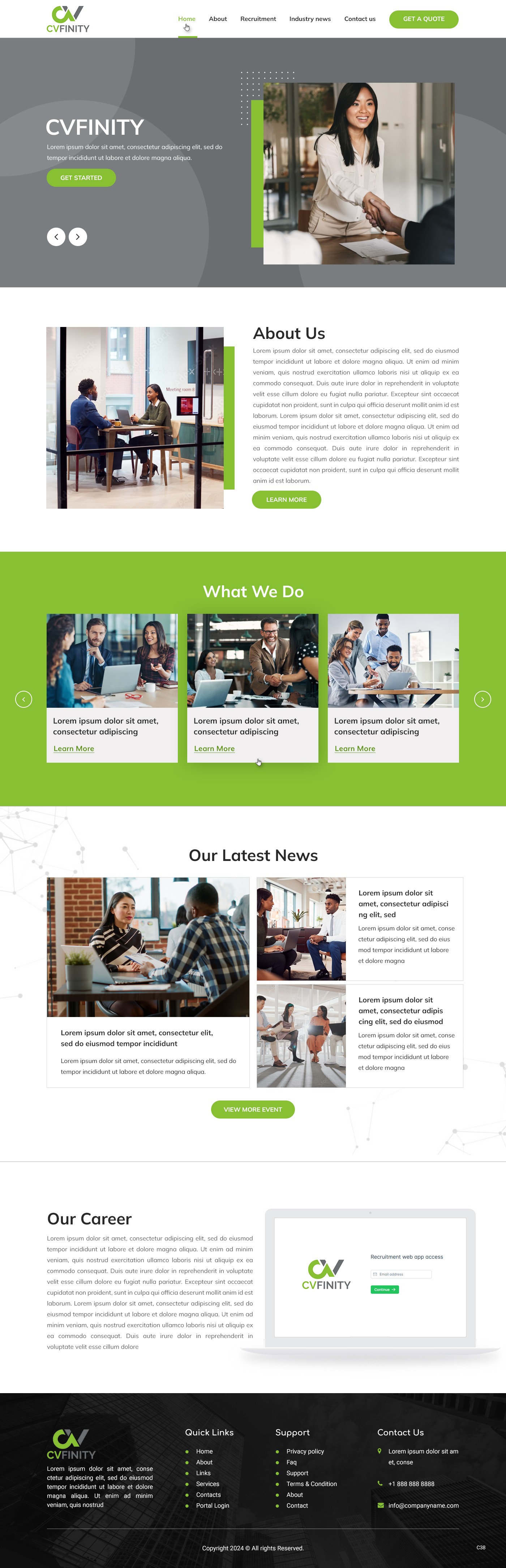 Web-Design von pb für AKT Recruitment | Design #34135828
