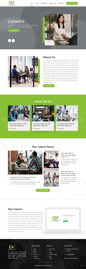 Web Design by pb for AKT Recruitment | Design #34135828