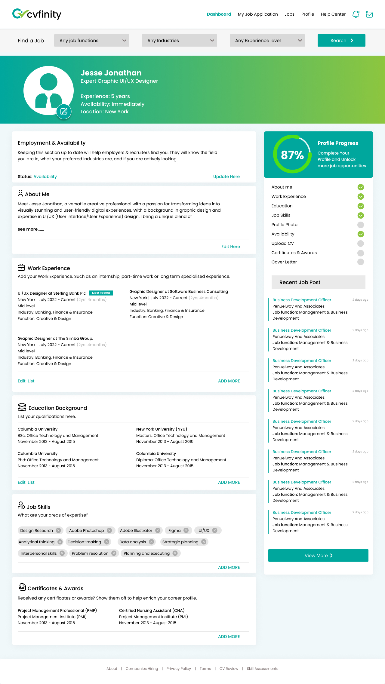 Web Design by Finley Johnson for AKT Recruitment | Design #34172949