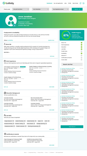Web Design by Finley Johnson for AKT Recruitment | Design: #34172949