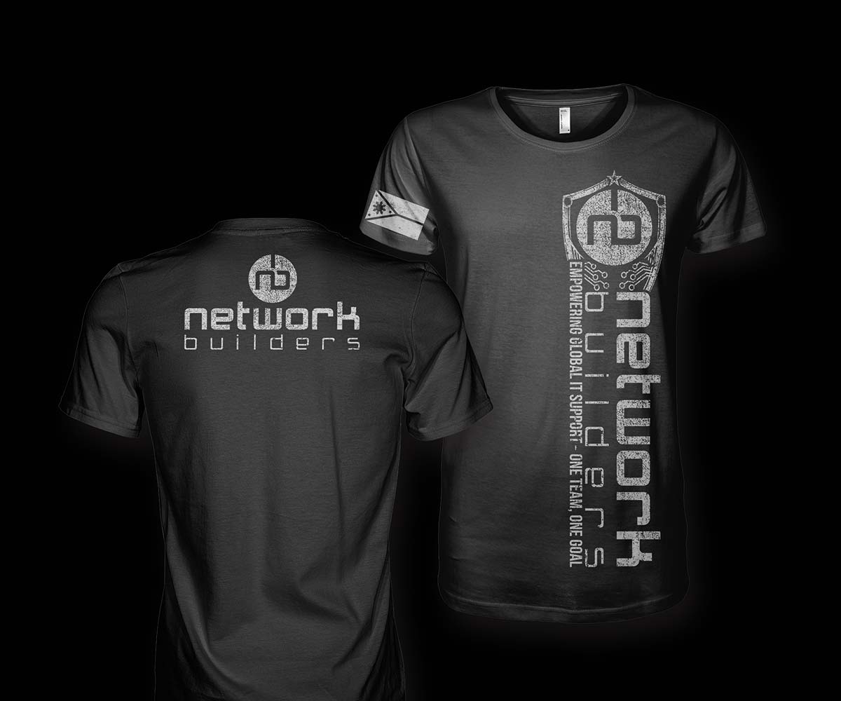T-shirt Design by Milton Bhowmik for Network Builders IT | Design #34145005