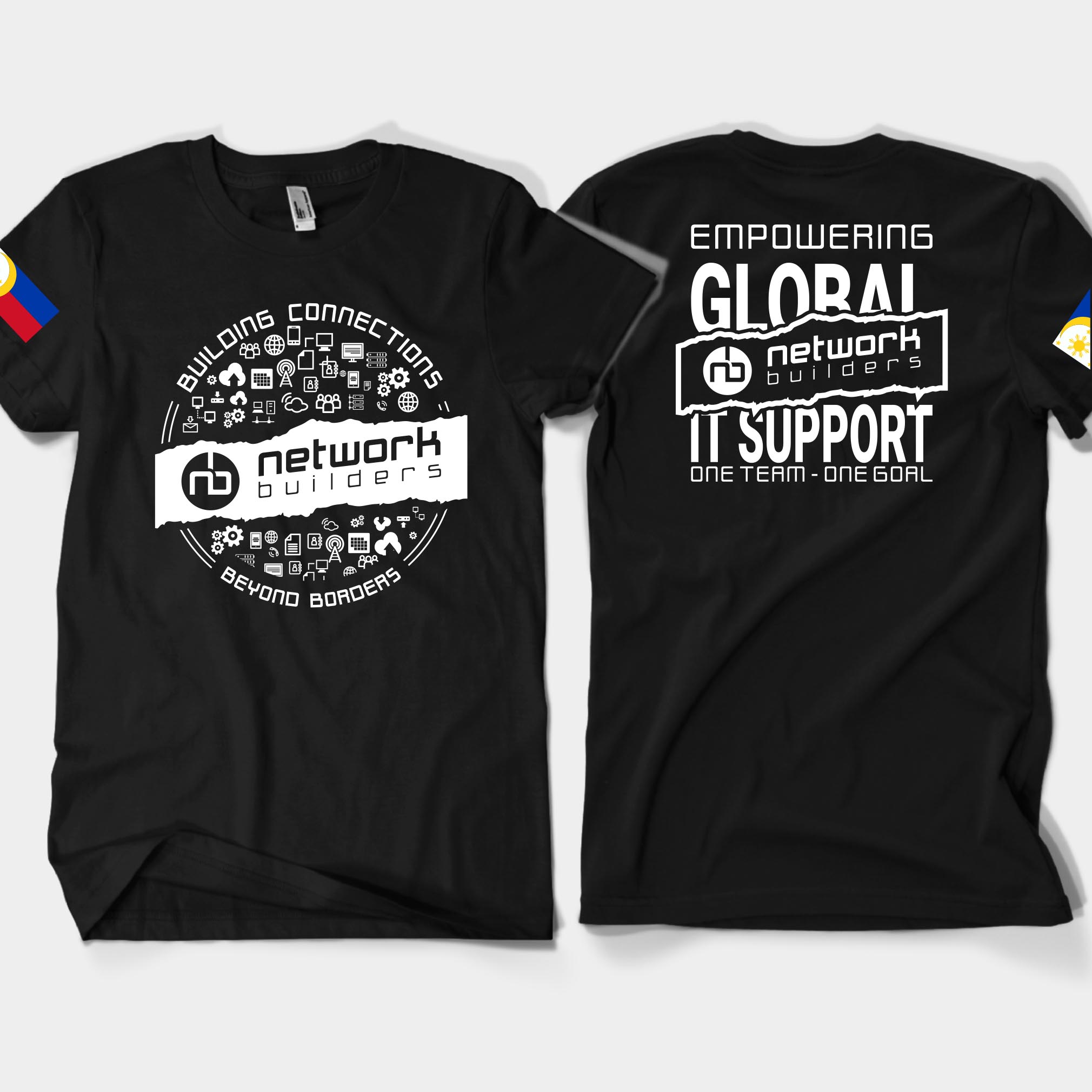 T-shirt Design by Rheanza for Network Builders IT | Design #34141174