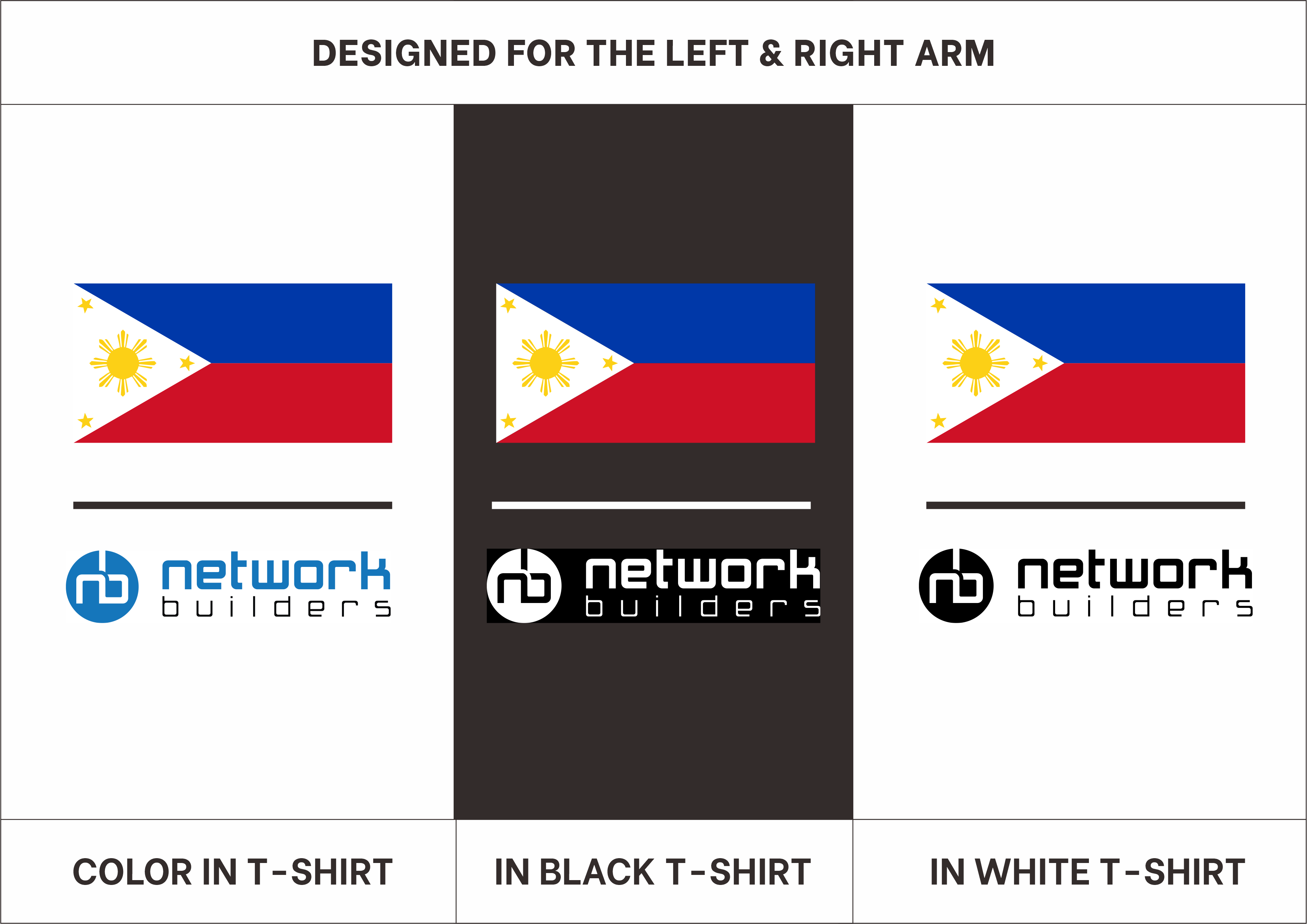 Diseño de Camiseta por MALIK CREATIVE MEDIA para Network Builders IT | Diseño #34135316