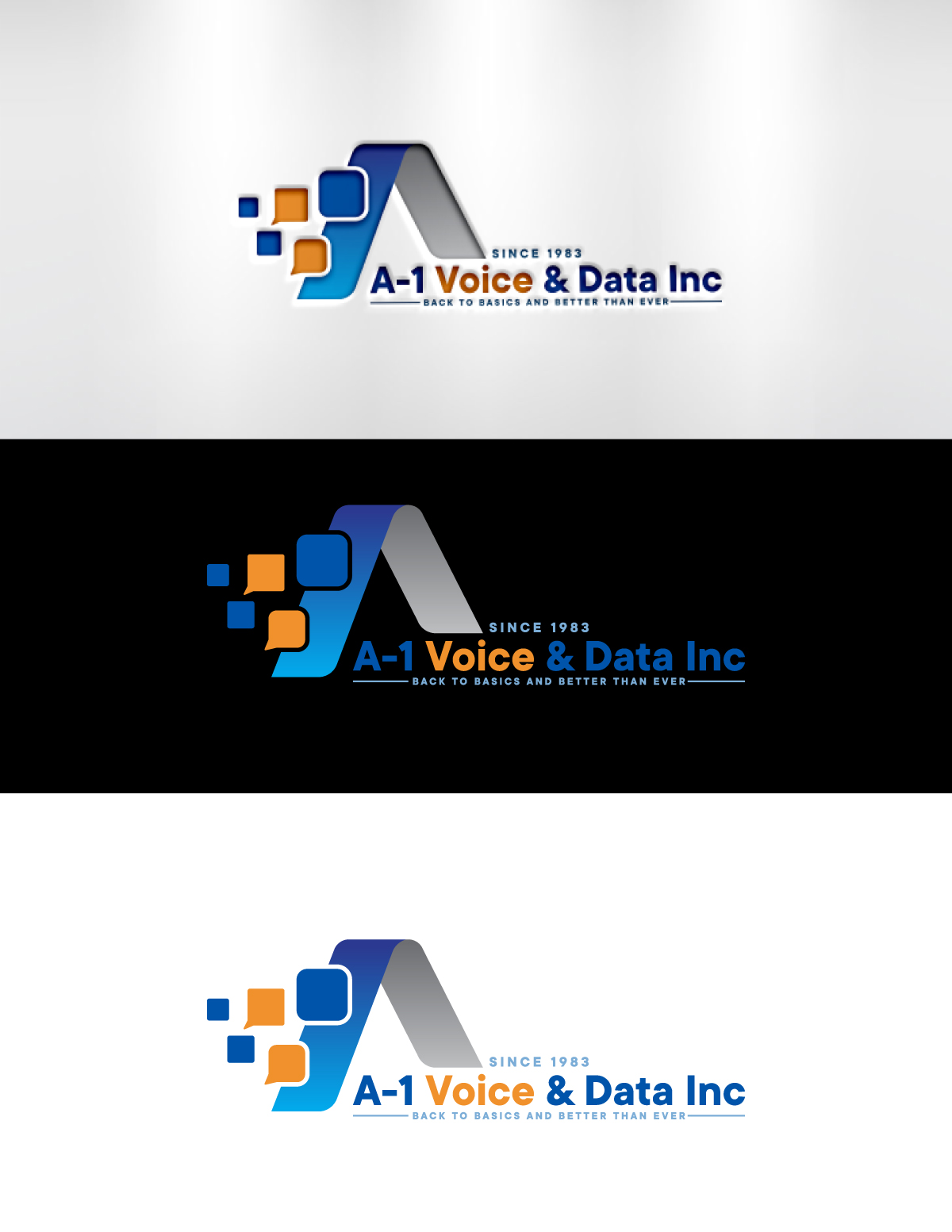 Logo Design by jonkonrad for A-1 Voice & Data | Design #34138659