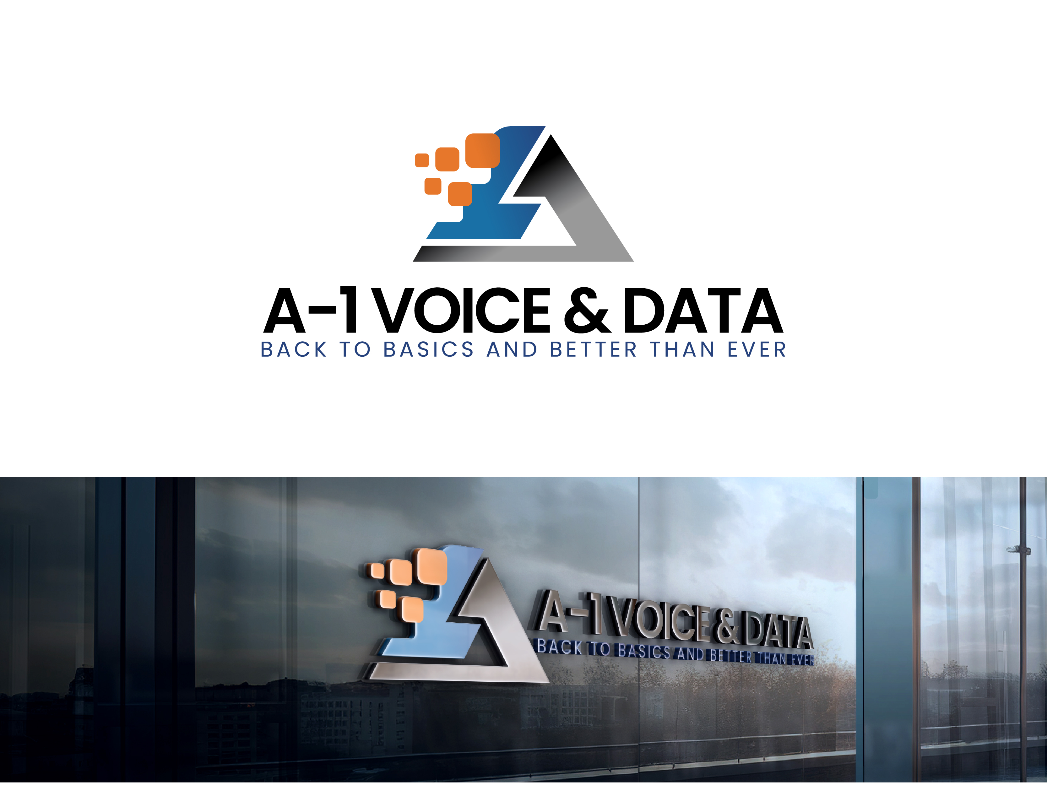 Logo Design by echosaputro for A-1 Voice & Data | Design #34154452