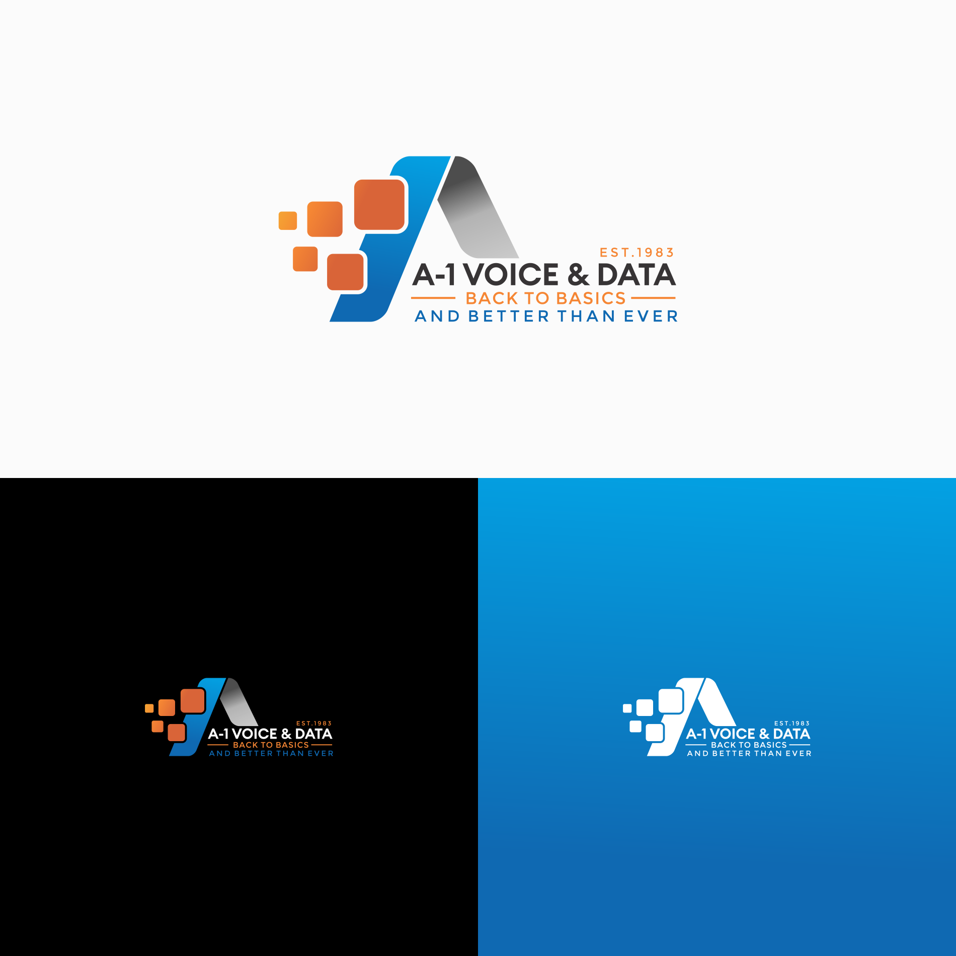 Logo Design by Jozjozan.Std™ for A-1 Voice & Data | Design #34135303