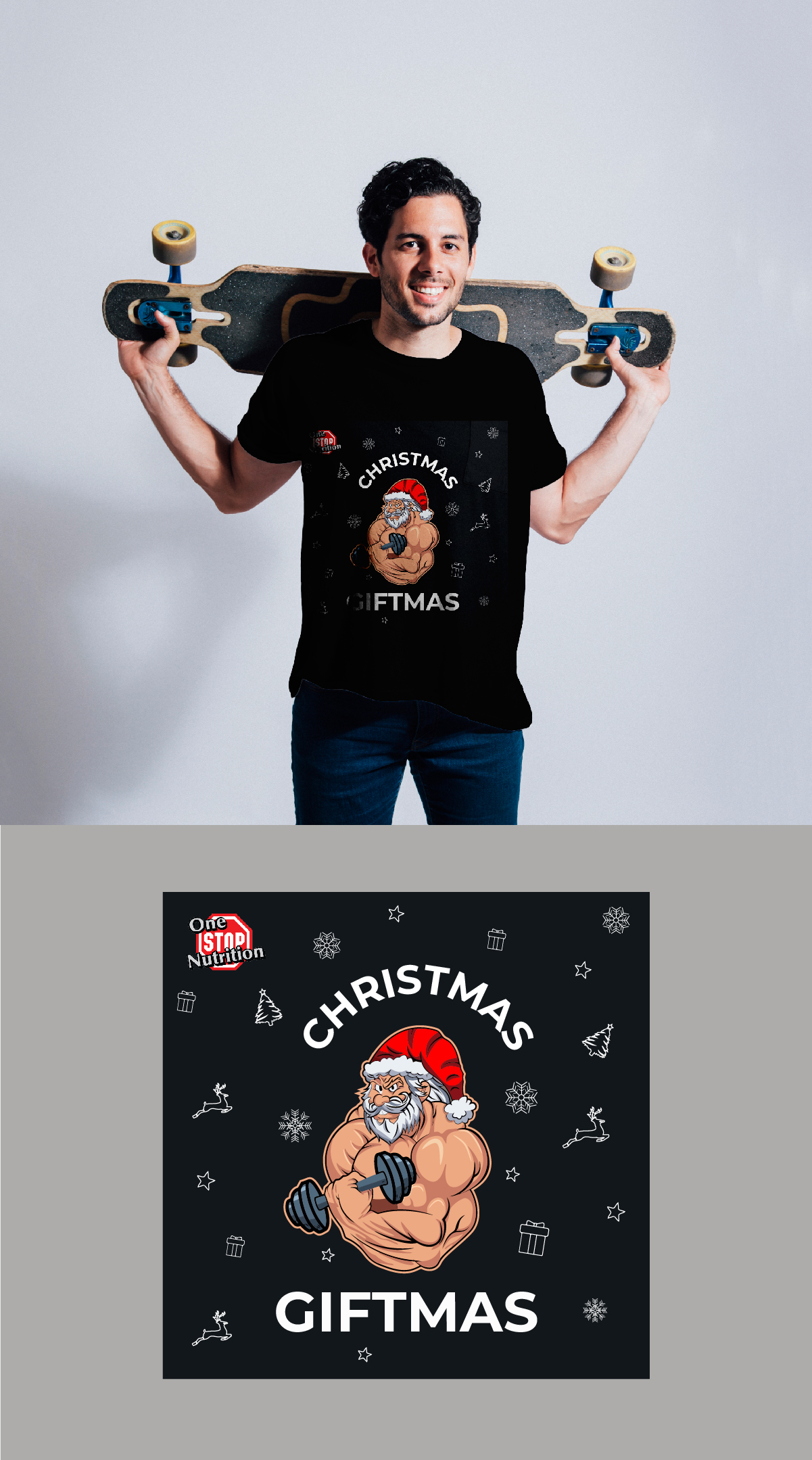 T-shirt Design by fly  design for One Stop Nutrition  | Design #34175044