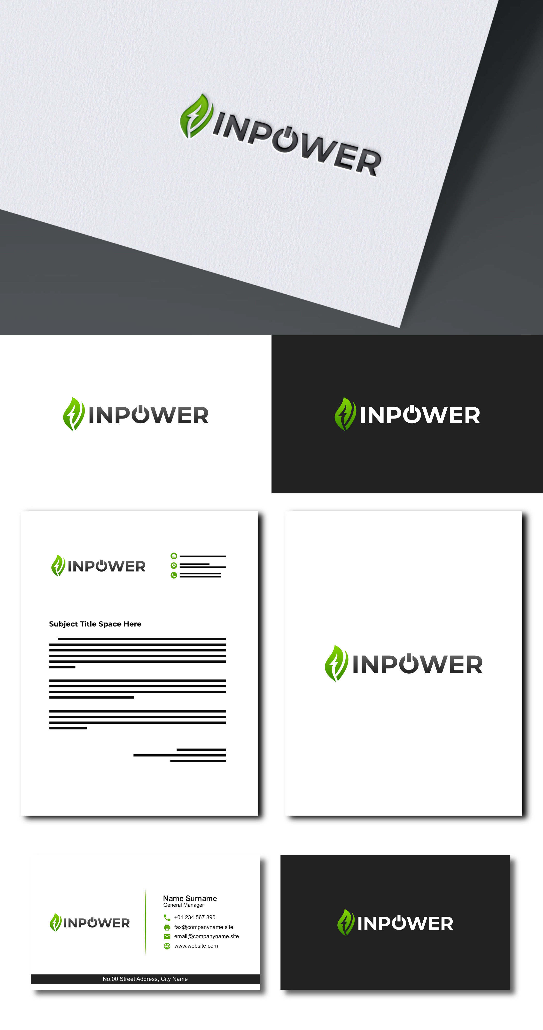 Logo Design by Zaid Al Faqih for inPower Consultants Pty. Ltd. | Design #34160434